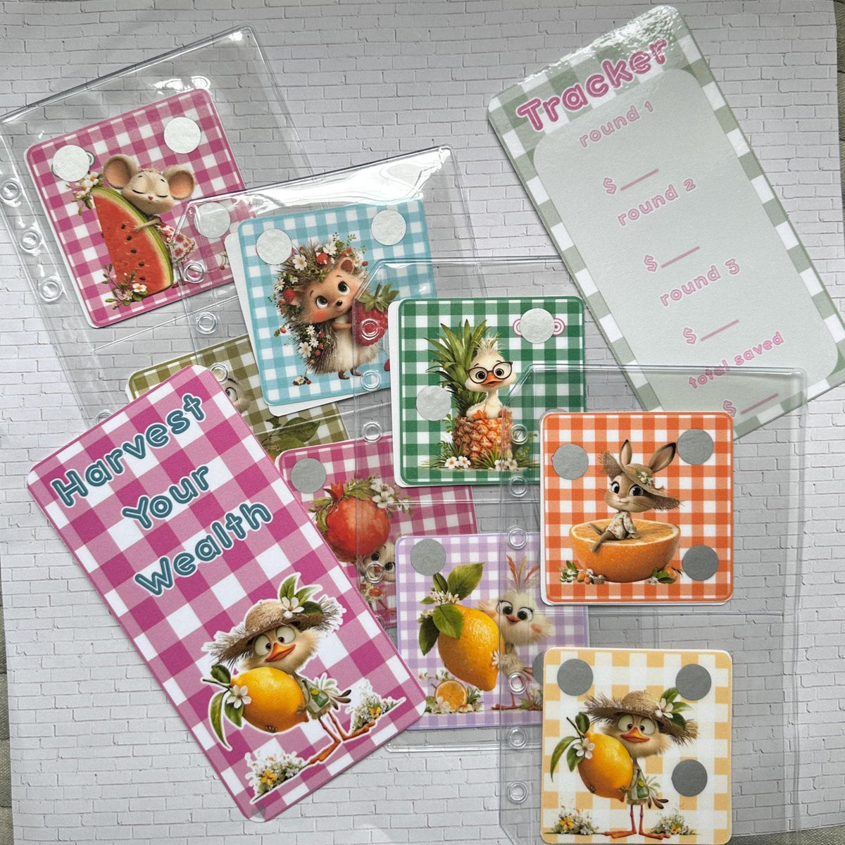 HARVEST YOUR WEALTH round of cards with sleeves