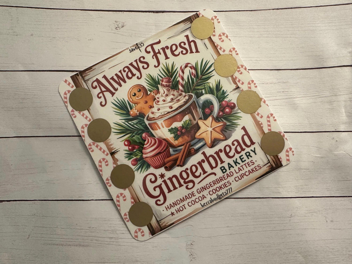 GINGERBREAD scratch off savings challenge