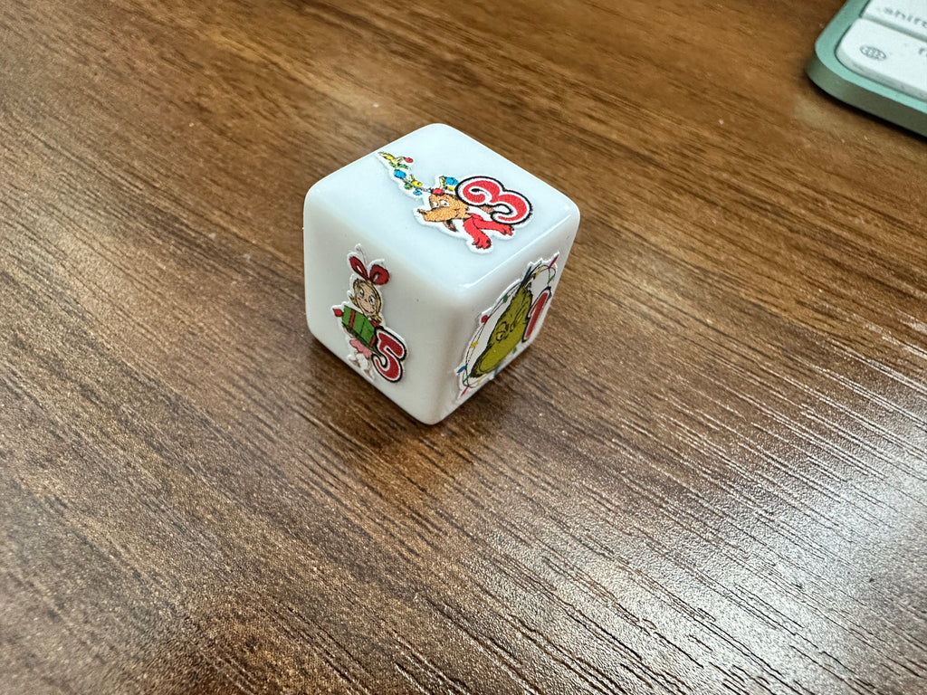 Christmas Grump and Girl Dice