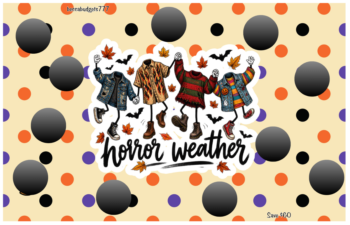 HORROR WEATHER scratch savings challenge