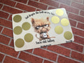 GRUMPY COFFEE DOG scratch off savings challenge