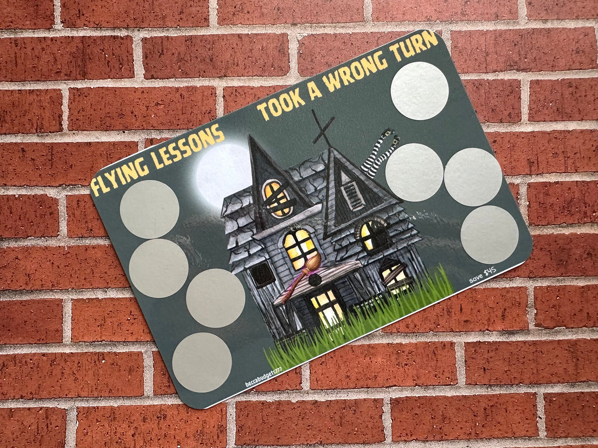FLYING LESSONS scratch off savings challenge