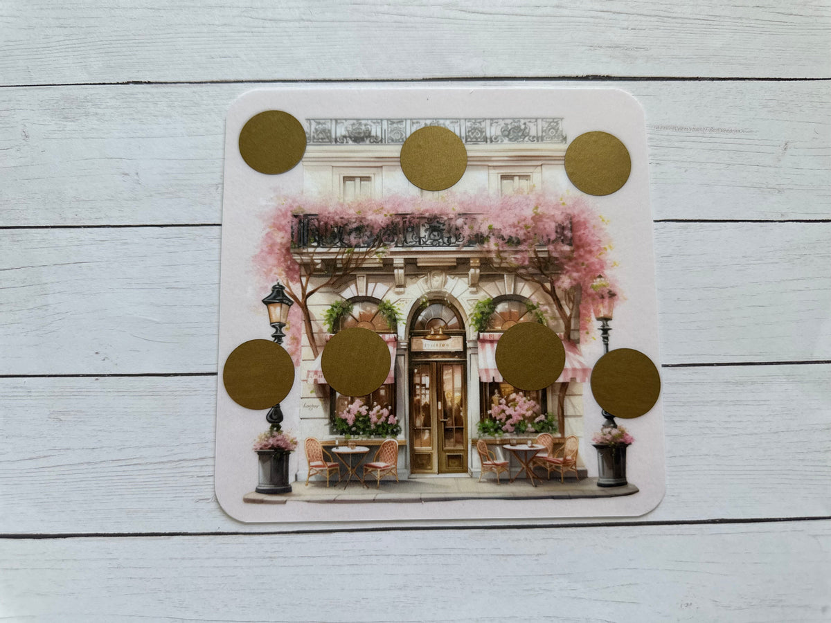 WATERCOLOR BISTRO scratch off savings challenge