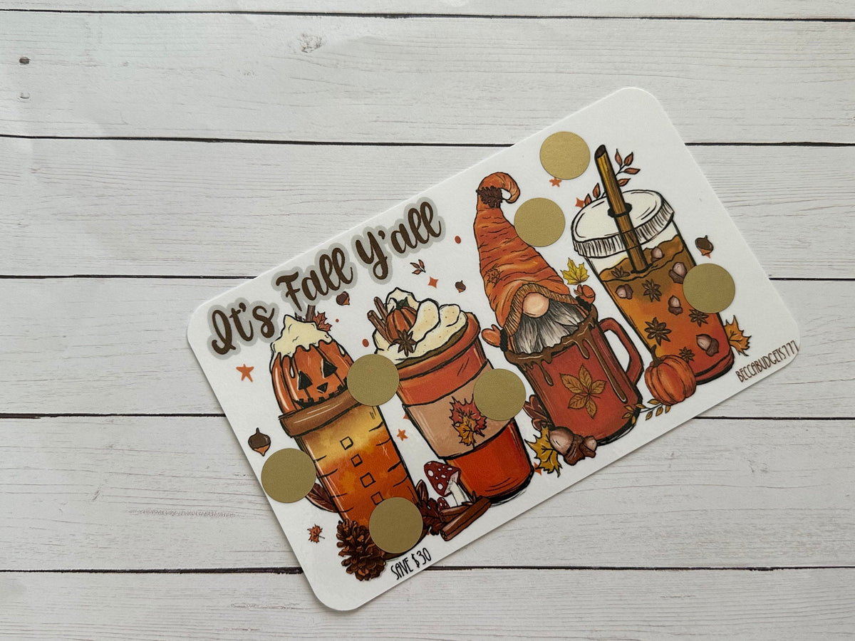 ITS FALL YALL scratch off savings challenge