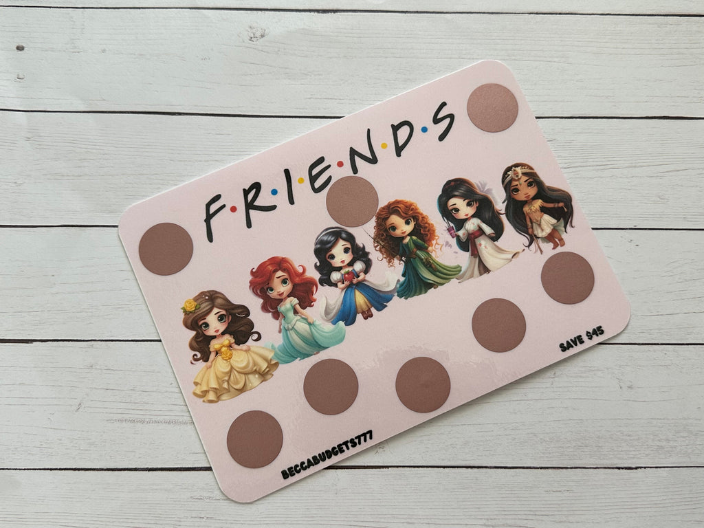 FRIENDS DISNEY savings challenge scratch off