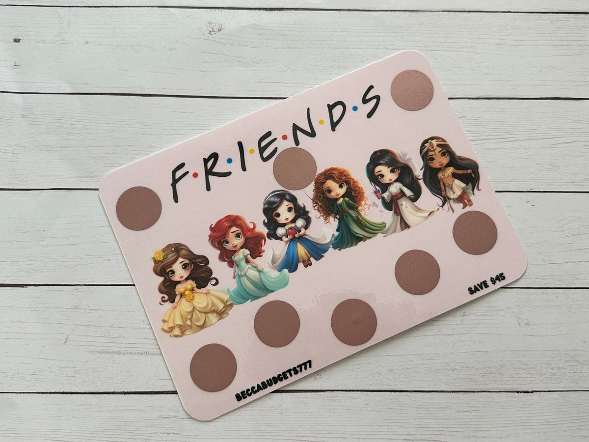 FRIENDS DISNEY savings challenge scratch off