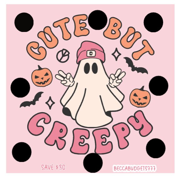 CUTE BUT CREEPY scratch off savings challenge