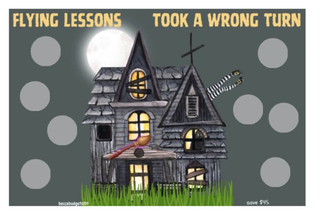 FLYING LESSONS scratch off savings challenge