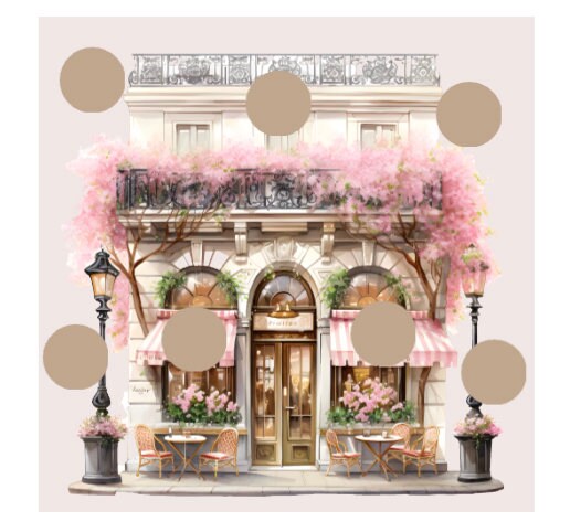 WATERCOLOR BISTRO scratch off savings challenge