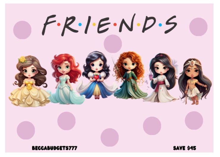 FRIENDS DISNEY savings challenge scratch off