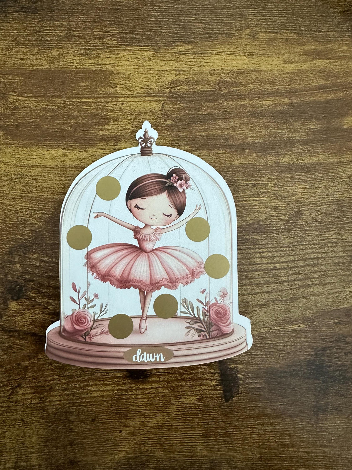 BALLERINAS CUTOUT #2 mini scratch off