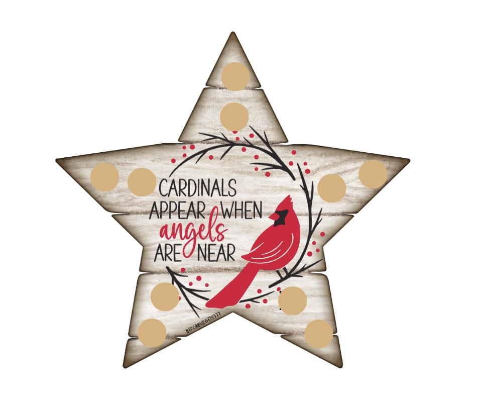 CHRISTMAS CARDINAL mini scratch off