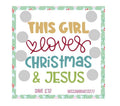 GIRL CHRISTMAS and JESUS scratch off savings challenge