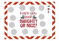 NAUGHTY OR NICE scratch off savings challenge