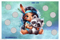 BABY POCAHONTAS scratch off savings challenge