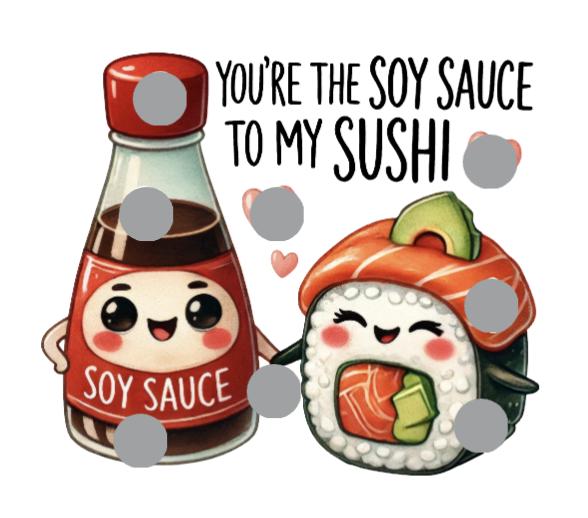 SOY SAUCE to SUSHI mini scratch off