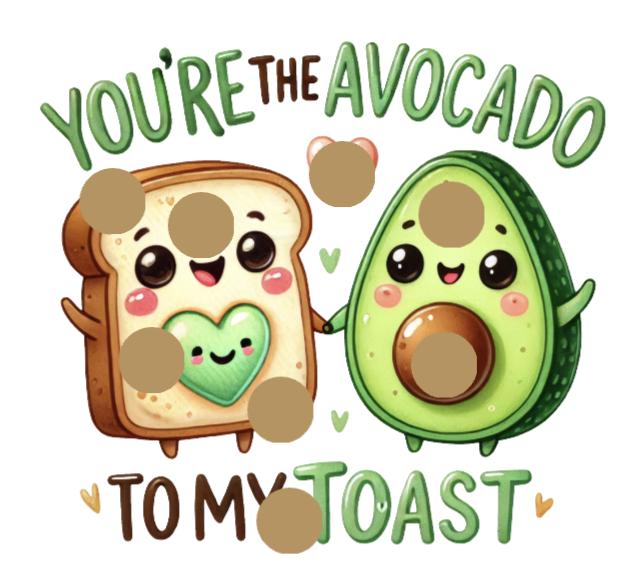 AVOCADO TOAST mini scratch off