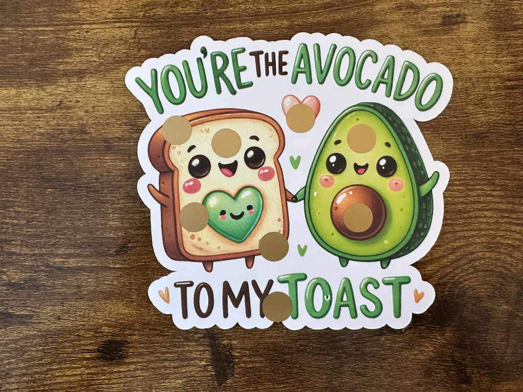 AVOCADO TOAST mini scratch off