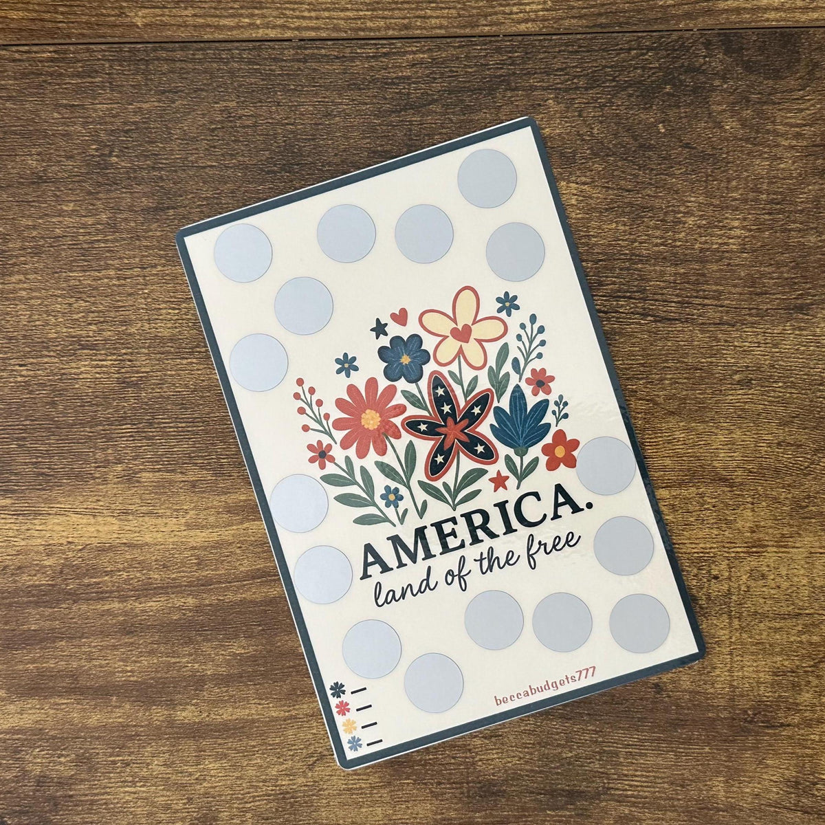 AMERICA scratch off savings challenge