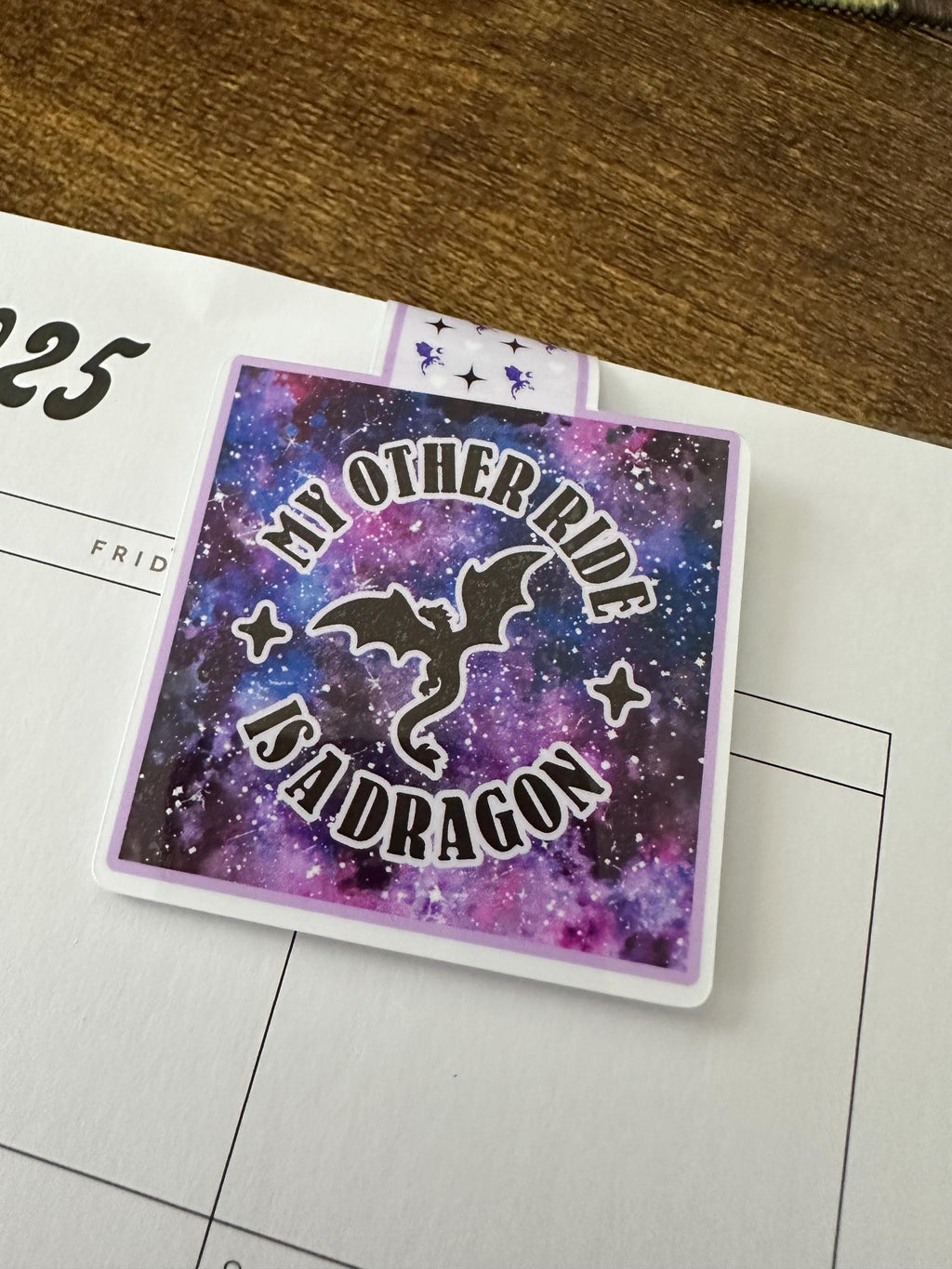 MY OTHER RIDE magnetic bookmark