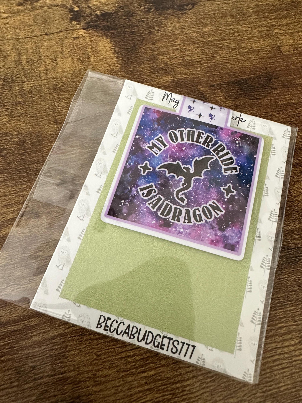 MY OTHER RIDE magnetic bookmark