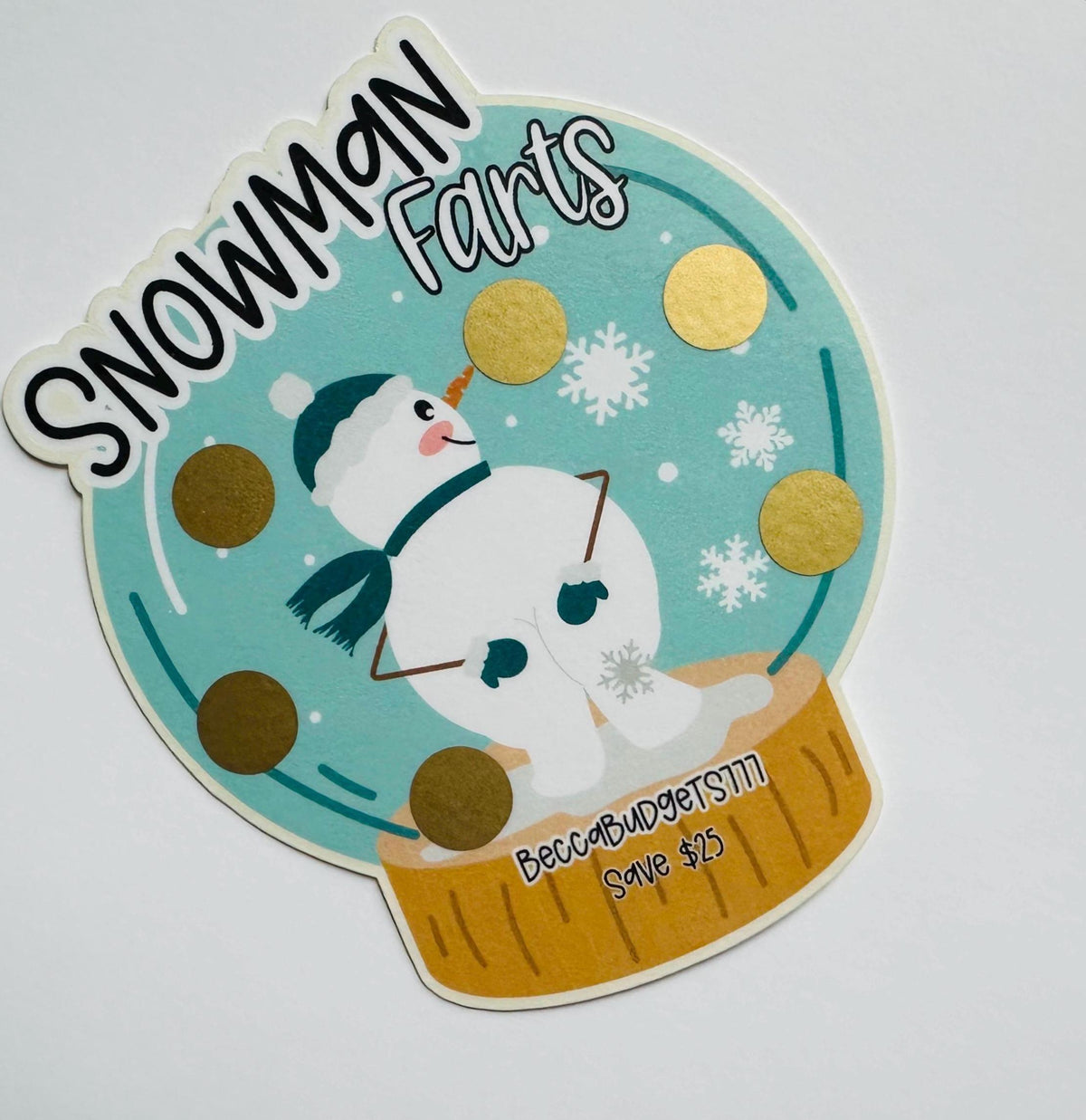 SNOWMAN FARTS mini scratch off