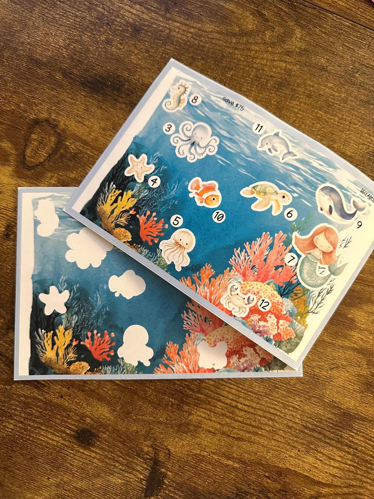 UNDER THE SEA sticker challenge – BeccaBudgets777