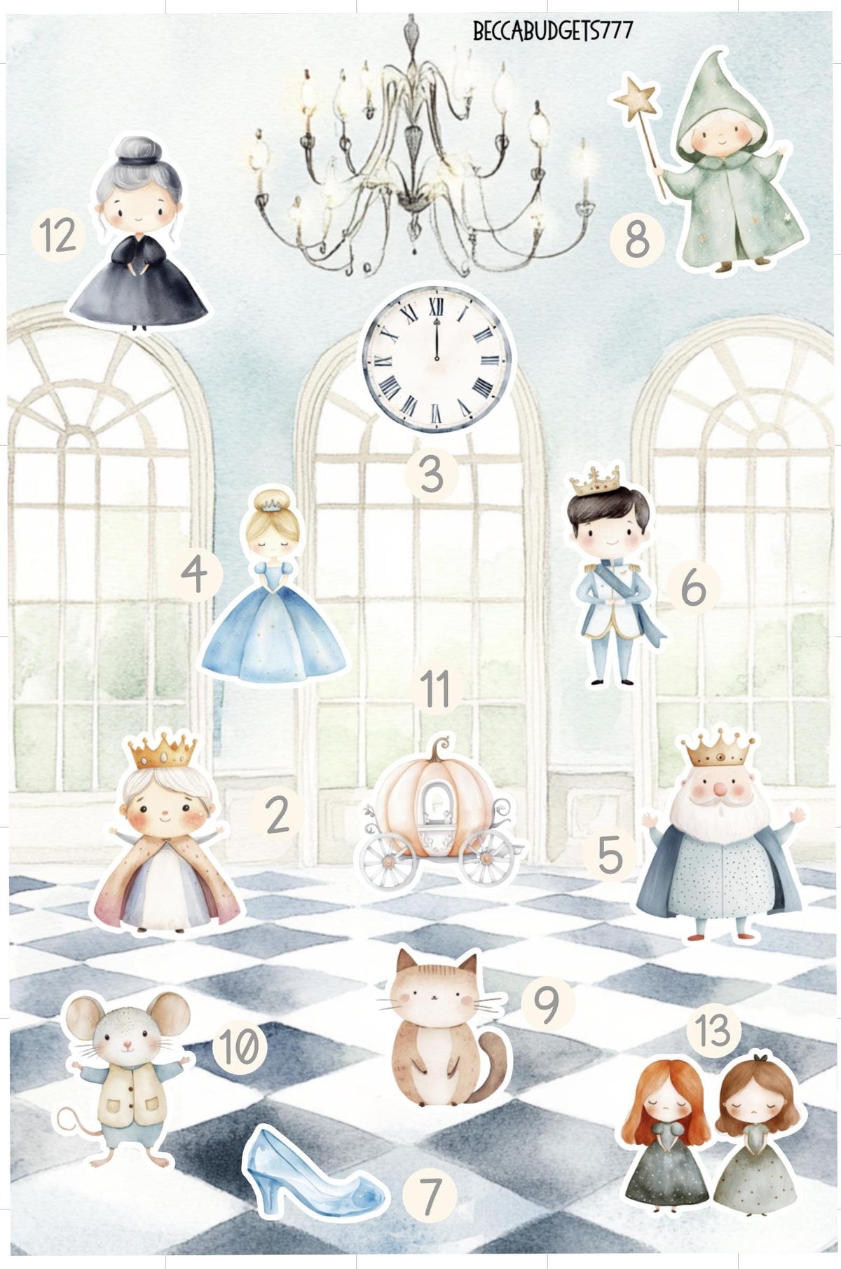CINDERELLA sticker challenge