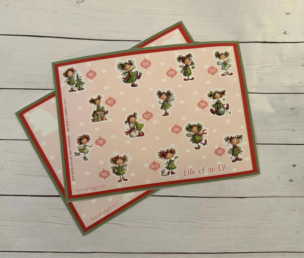 LIFE of AN ELF sticker challenge – BeccaBudgets777