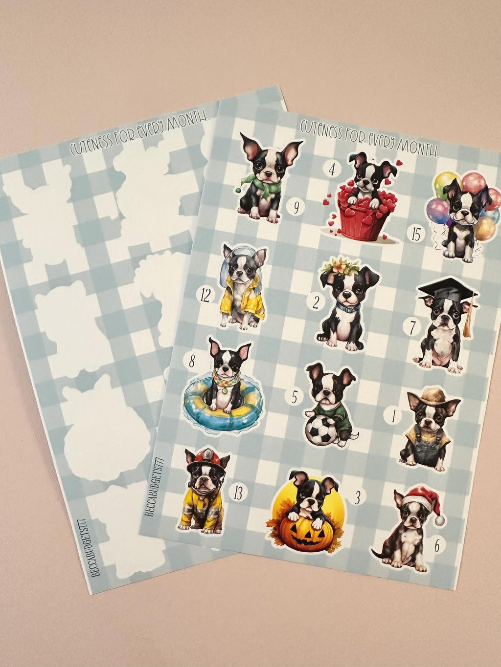 CUTENESS EVERY MONTH sticker challenge – BeccaBudgets777