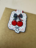 CHERRY AMERICAN magnetic bookmark