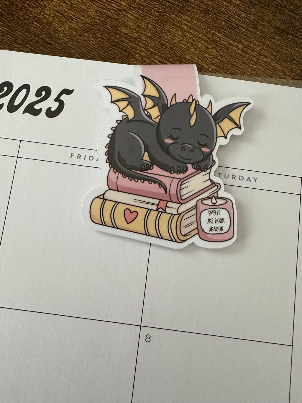 SMELLS LIKE DRAGON magnetic bookmark