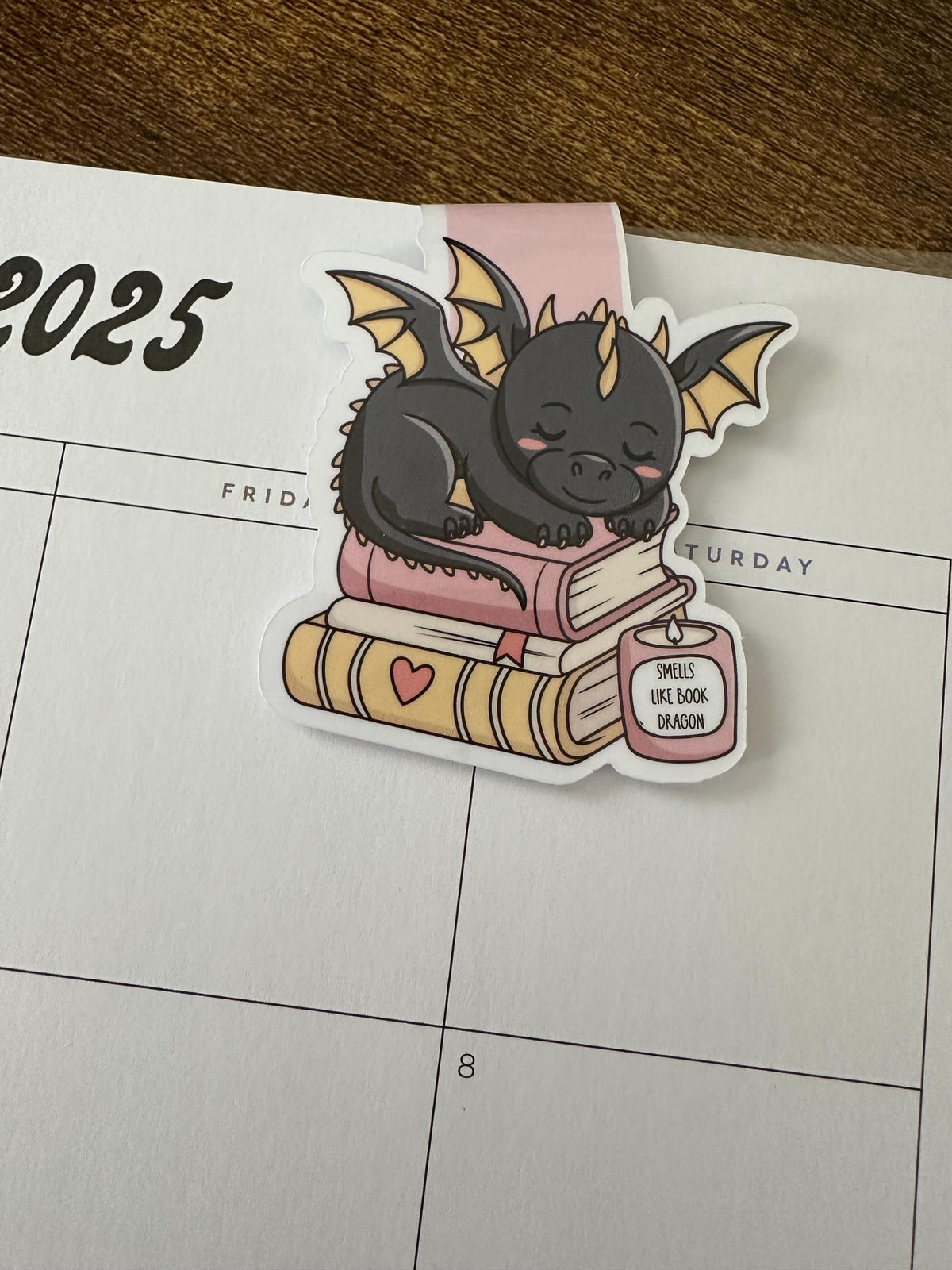 SMELLS LIKE DRAGON magnetic bookmark